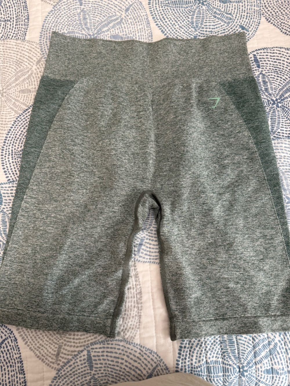 Gymshark Heather Mint Seamless Shorts